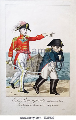 Napoleon defeated and exiled