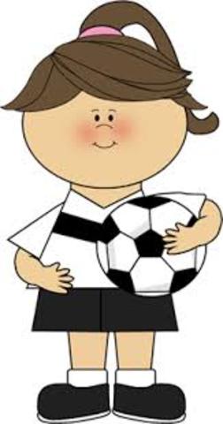 Girls In A Soccer Team