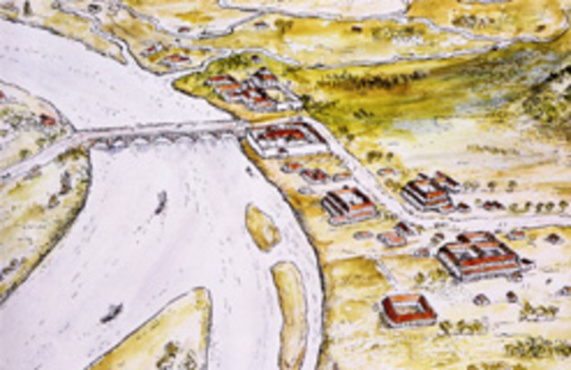 Romeinen komen in Maastricht aan.