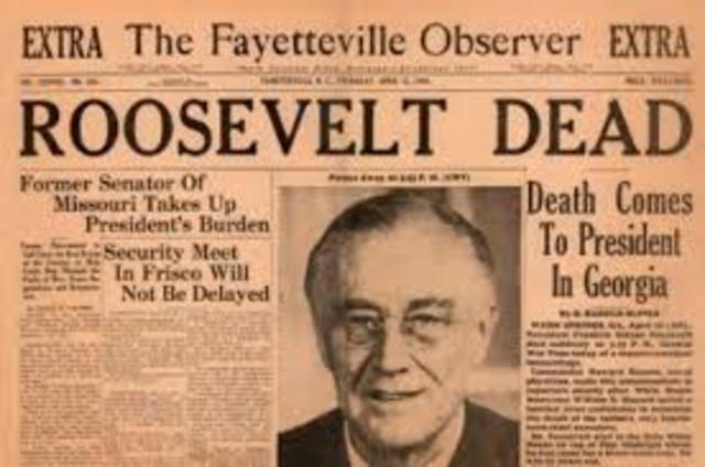 Death of Roosevelt