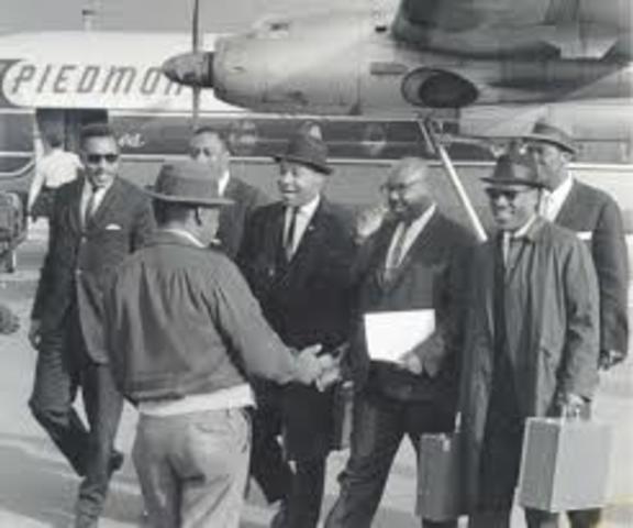 Martin Luther King Jr., and Rev. Fred Shuttlesworth launched a campaign of mass protests