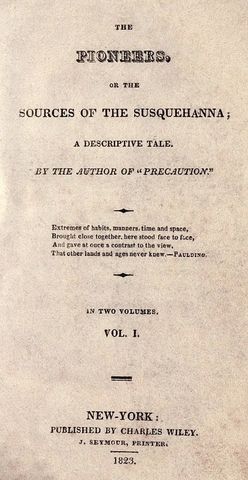 James Fenimore Cooper publishes The Pioneers