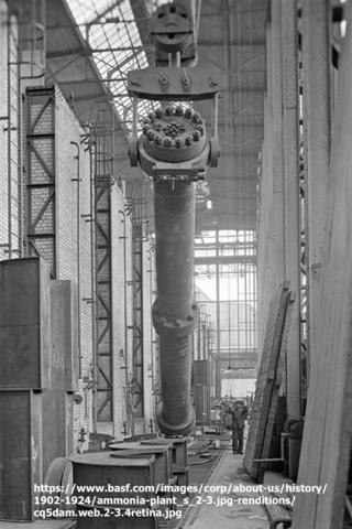 BASF introduce el proceso Haber-Bosch para amoniaco