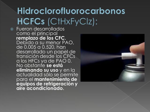 Clorofluorocarbonos (CFC) son prohibidos