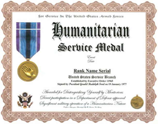 Awarded Martin Luther King Junior Humanitarian Award