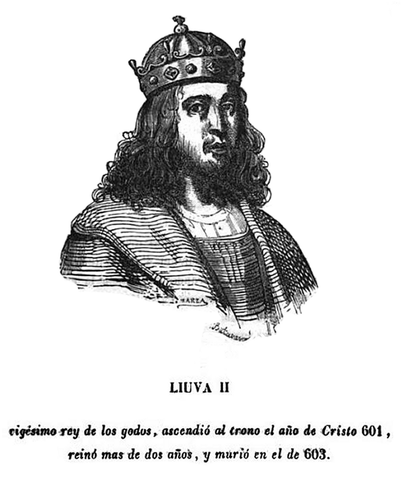 Fallece Recaredo. Liuva accede al trono
