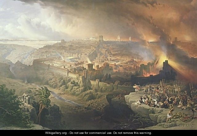 titus destroys jerusalm