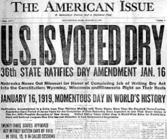Prohibition and the 18th amendment