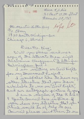 The letter from  Birmingham Jail