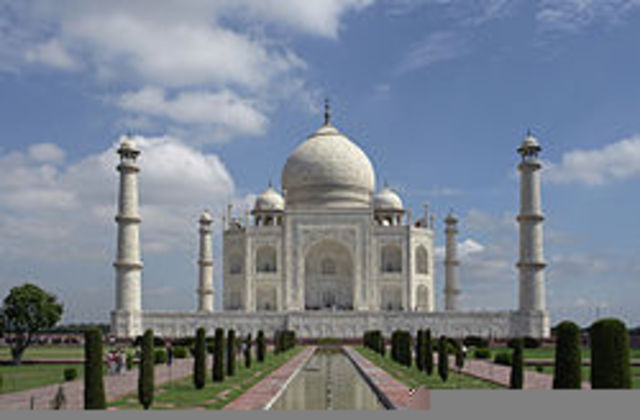 The Taj Mahal is built