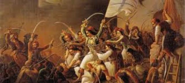 Greeks Revolt against Ottoman Rule - 1821