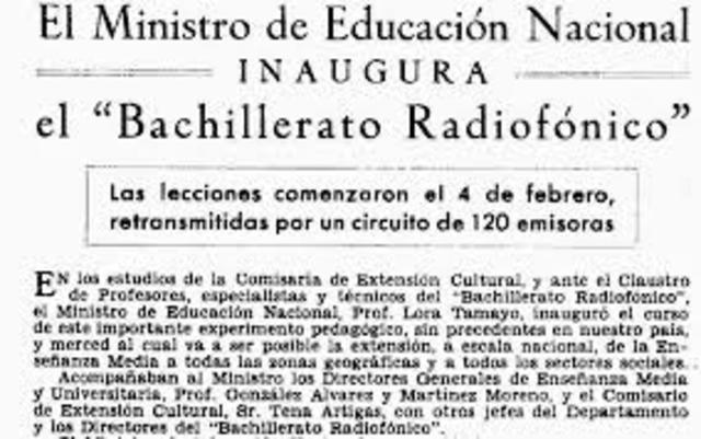 Bachillerato Radiofónico en España