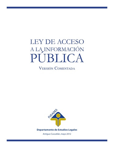 Ley Federal de Acceso a la Información Pública Gubernamental