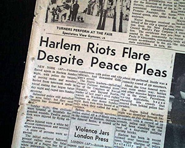 race riots in Harlem