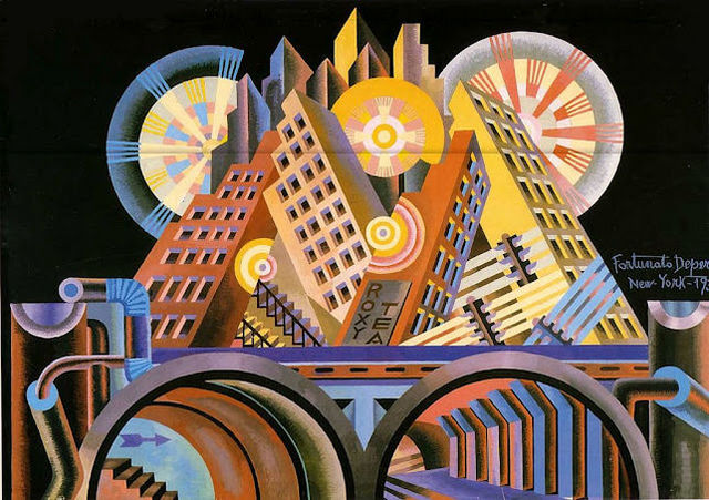 *New York, Fortunato Depero (Futurisme)