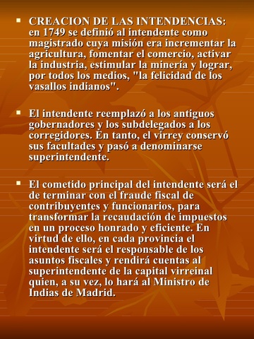 creación de intendencias 1749