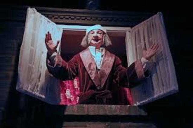 Scrooge realizes its Christmas Day