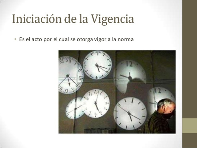 INICIACIÓN DE VIGENCIA