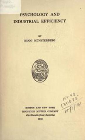 Se escribe Psychology and Industrial Efficiency,