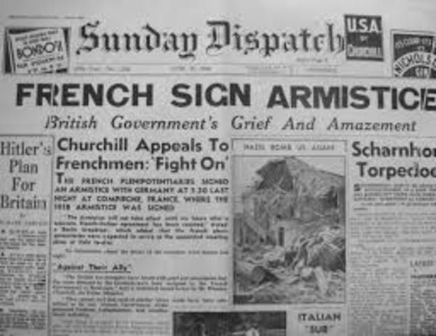 France and Germany sign the Armistice