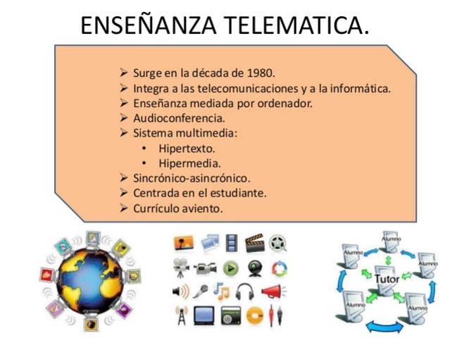 la enseñanza telematica