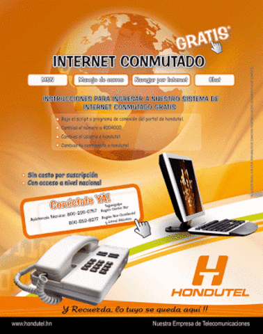 Internet con Hondutel