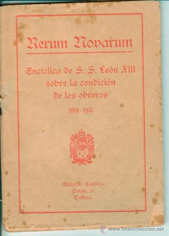 Rerum Novarum.