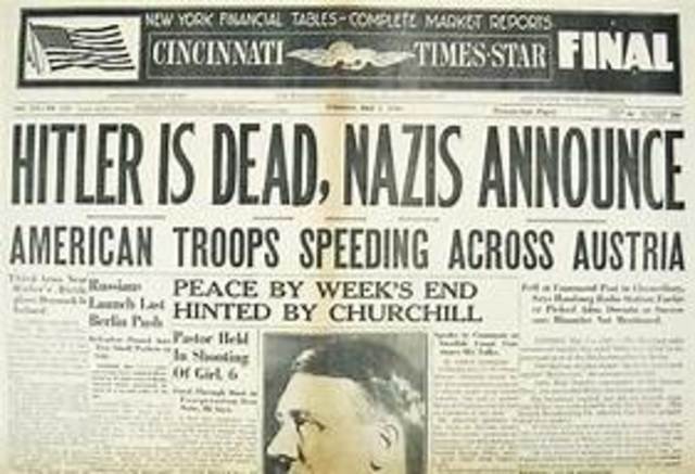 Hitler Commits suicide