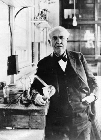 Thomas Edison ontwerpt de camera