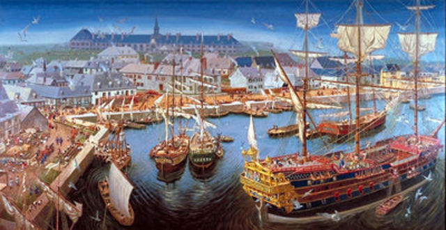The British took over  Louisbourg (during the 7 years war)