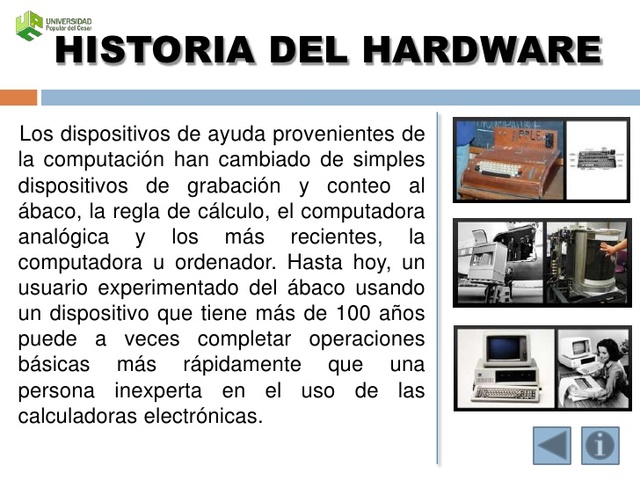 Historia del hardware de computadora