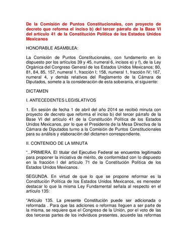 "Se adiciona un segundo párrafo con 7 fracciones al artículo 6 de la Constitución Política de los Estados Unidos Mexicanos".