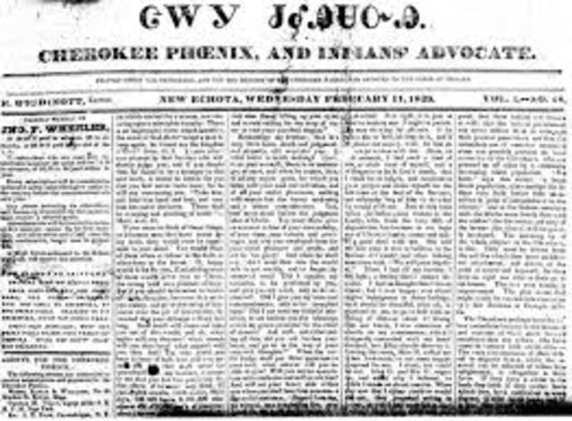 First Native American Newspaper