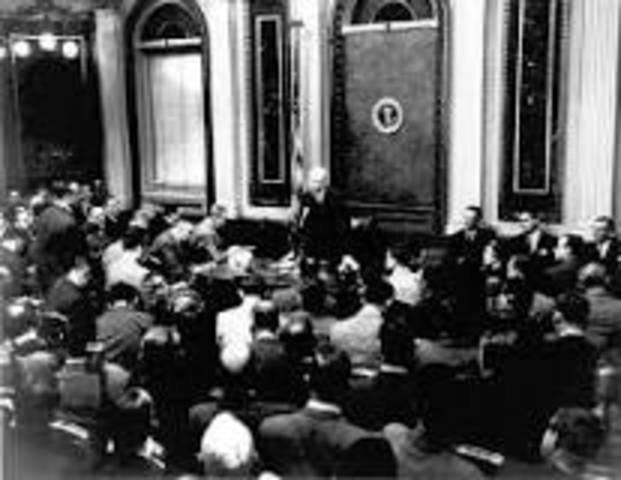 First Televised Presidential Press Conference