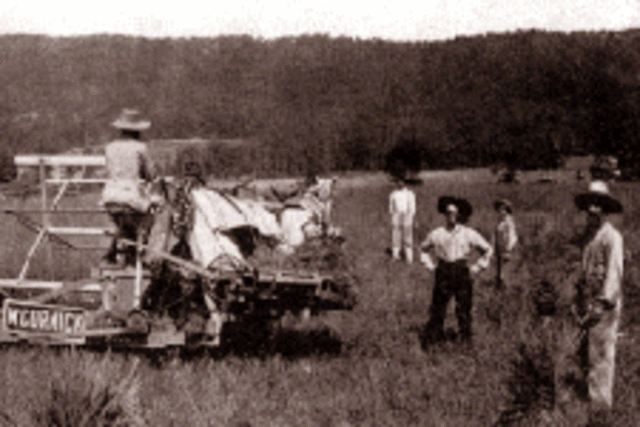 Cyrus McCormick Patents a Mechanical Reaper