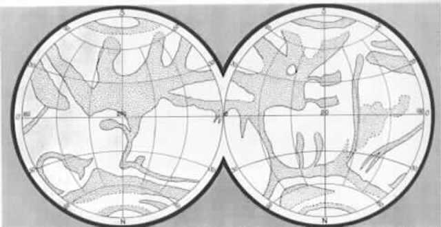 Jesuit Monk Angelo Secchi draws a more detailed and geographical map of Mars