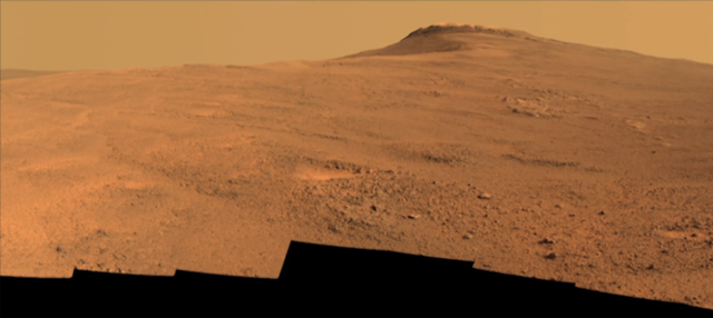 Opportunity Rover looking at Endeavour Crater