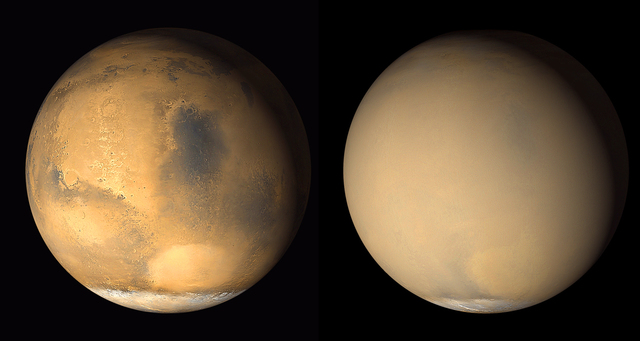 Mars Dust Storm Drastically Changes Surface