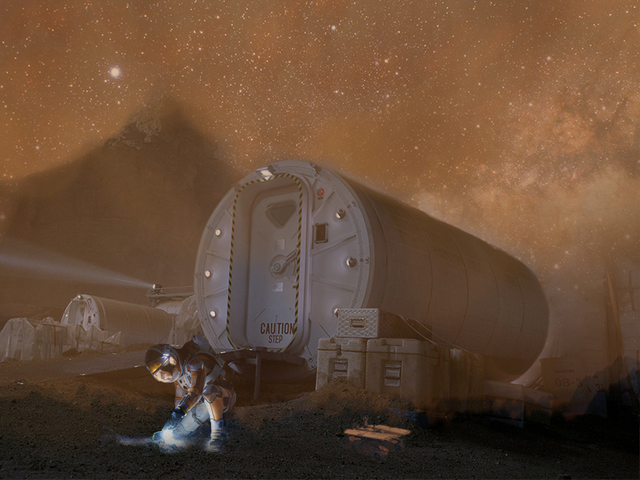 First Martian Tried to plant on Mars.