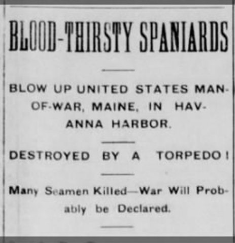 Key Event: Destruction of the Battleship Maine