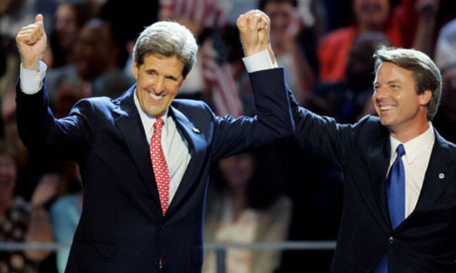 NC 2004: Senator John Edwards from NC became running mates with Presidential Candidate John Kerry