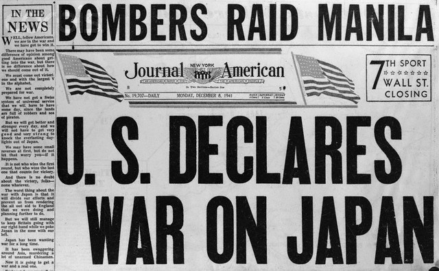 United States Declares War on Japan/Germany Declares War on US