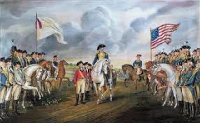 British surrender at yorktown ,virginia