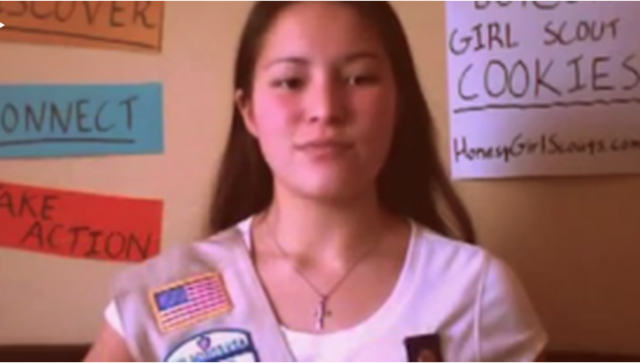 A girl scout tries to start cookie boycott