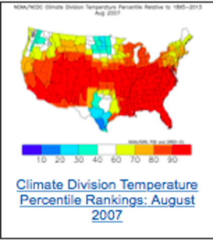 2007 in NC: Record Breaking Heatwave