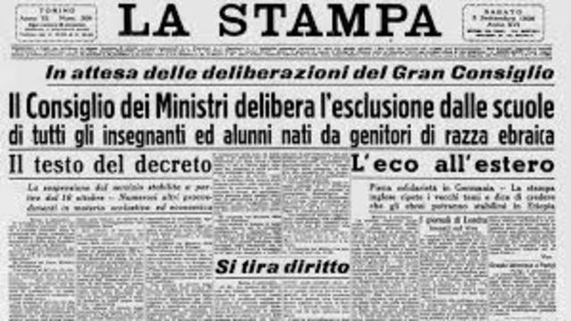 emanazione delle leggi razziali