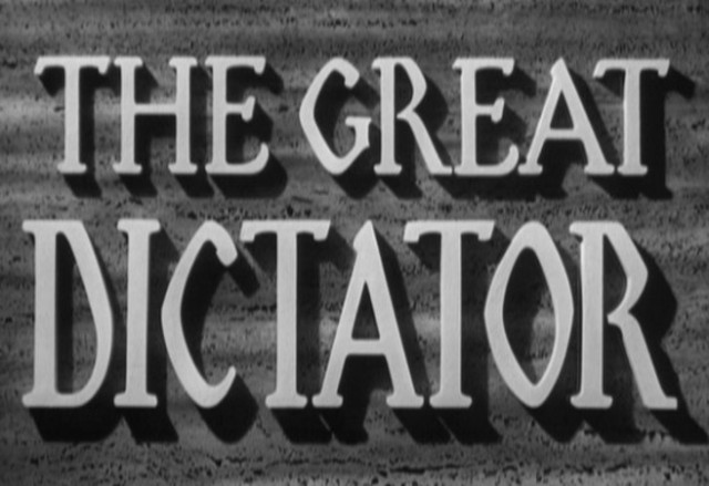"The Great Dictator" first shown to a private audience on first anniversary of start of WWII.