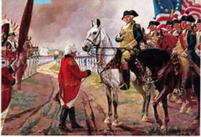 British surrendered at Yorktown