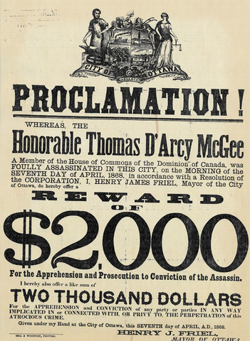 Thomas D'Arcy McGee Assassinated