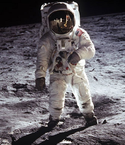 1st man on the moon